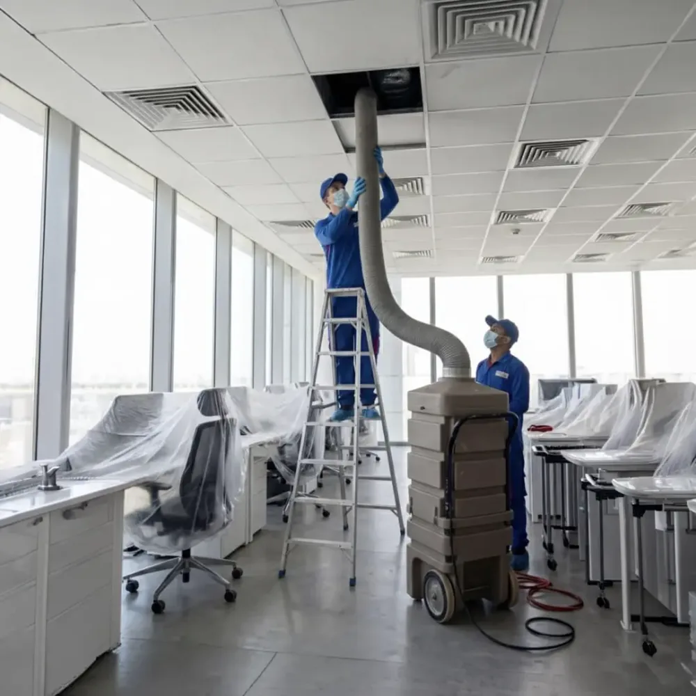Commercial office cleaning and AC duct cleaning in Doha