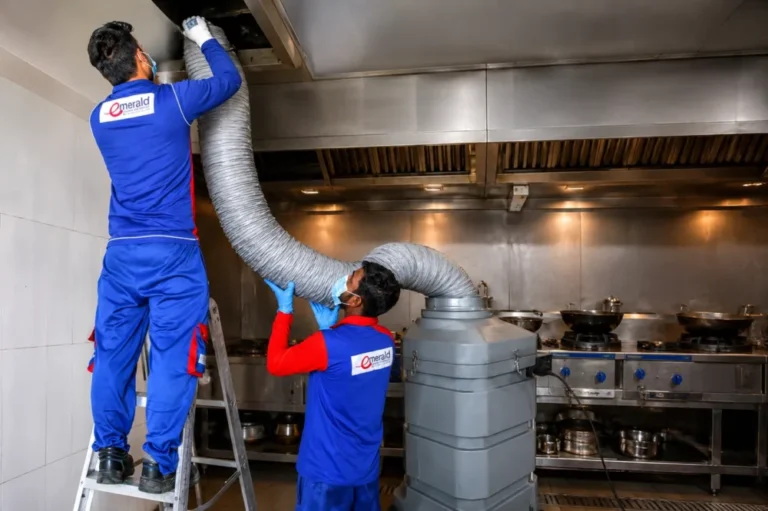 Kitchen duct cleaning in Qatar - restaurant exhaust hood degreasing